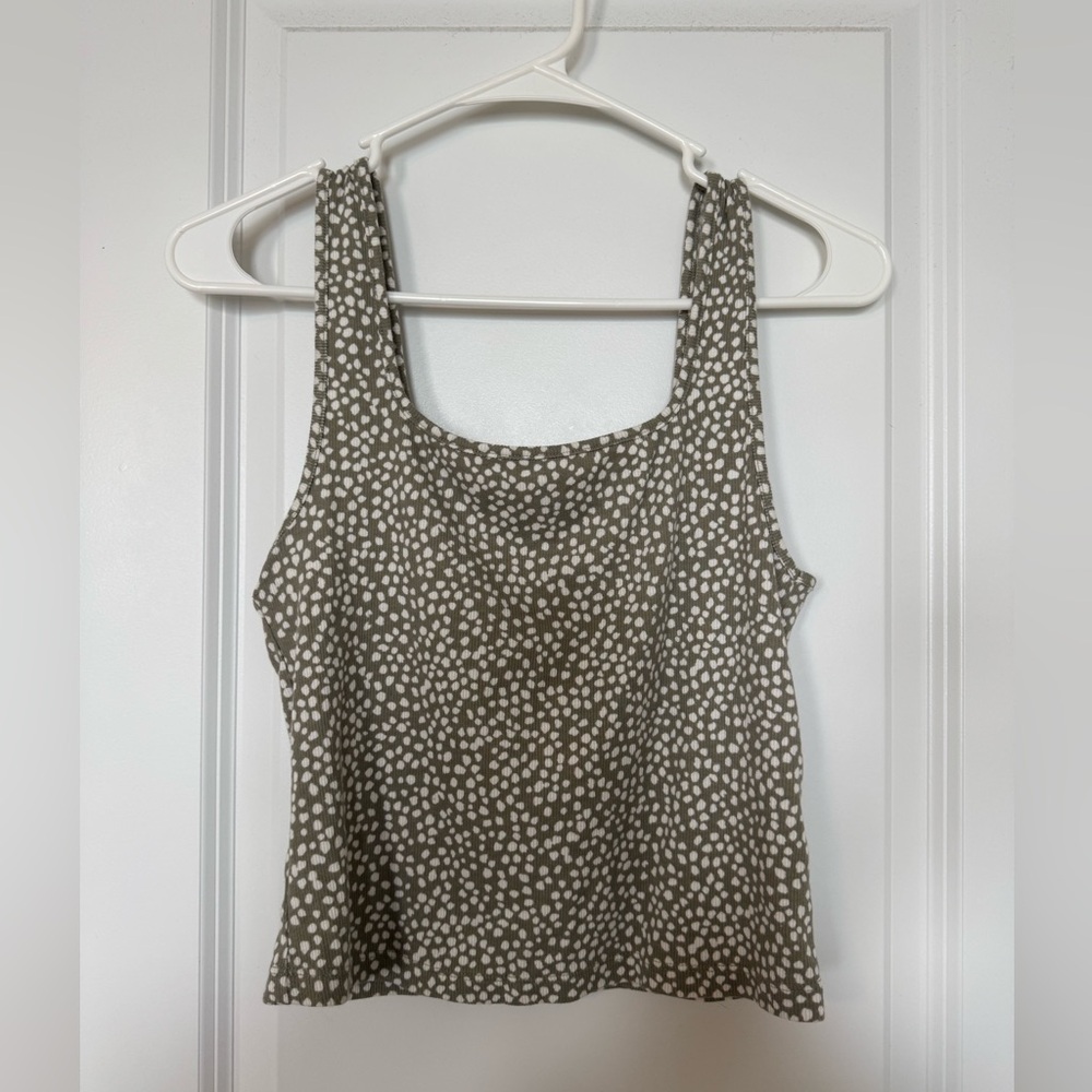 Old Navy Spotted Tank Top - Black and White